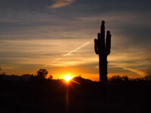 亚利桑那州的日落